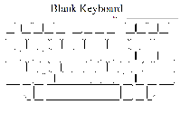 Blank Computer Keyboard Template