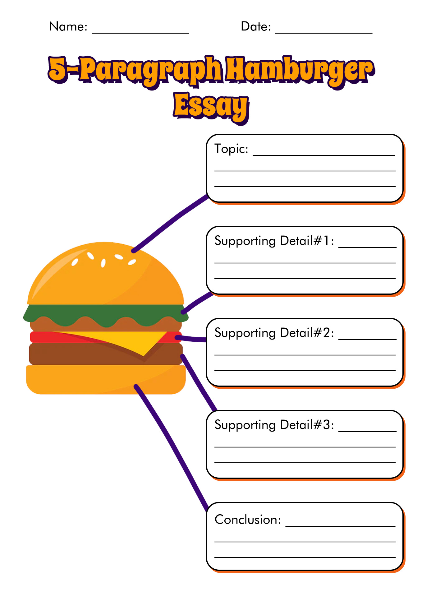 Paragraph Hamburger Template