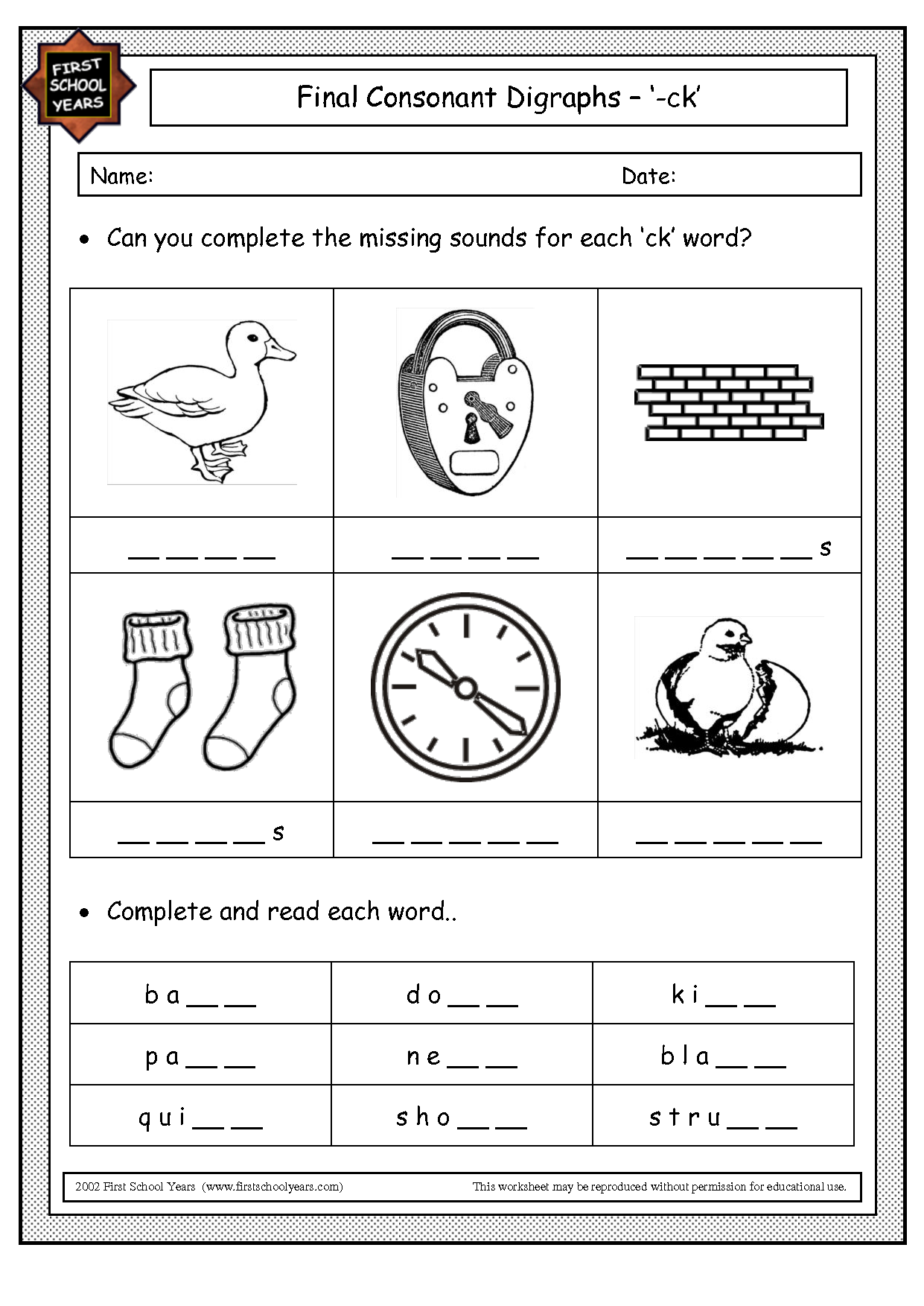 consonant-blending-worksheets