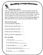 Read Short Story Questions and Answer Worksheet
