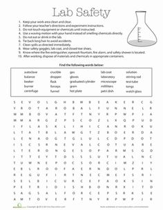 12 Best Images of Science Safety Worksheets - Science Lab Safety