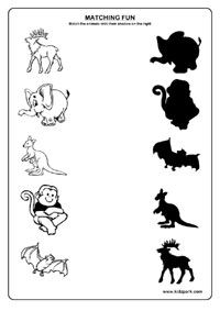 Shadow Animal Worksheets Preschool