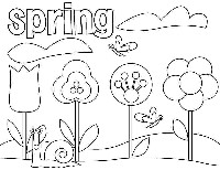 Spring Coloring Pages Seasons