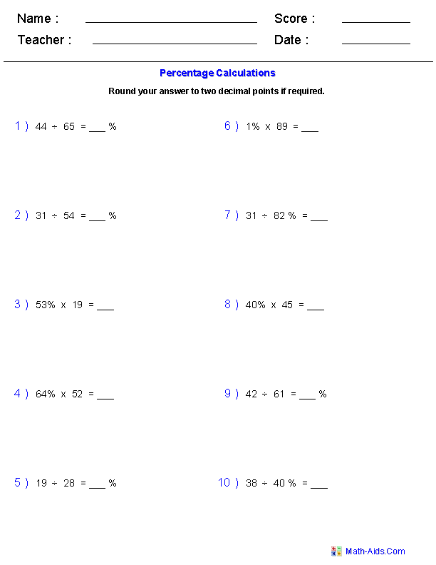 percent-proportion-worksheet