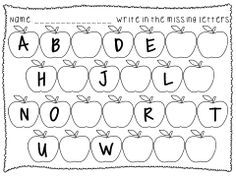 Letter Sequence for Kindergarten