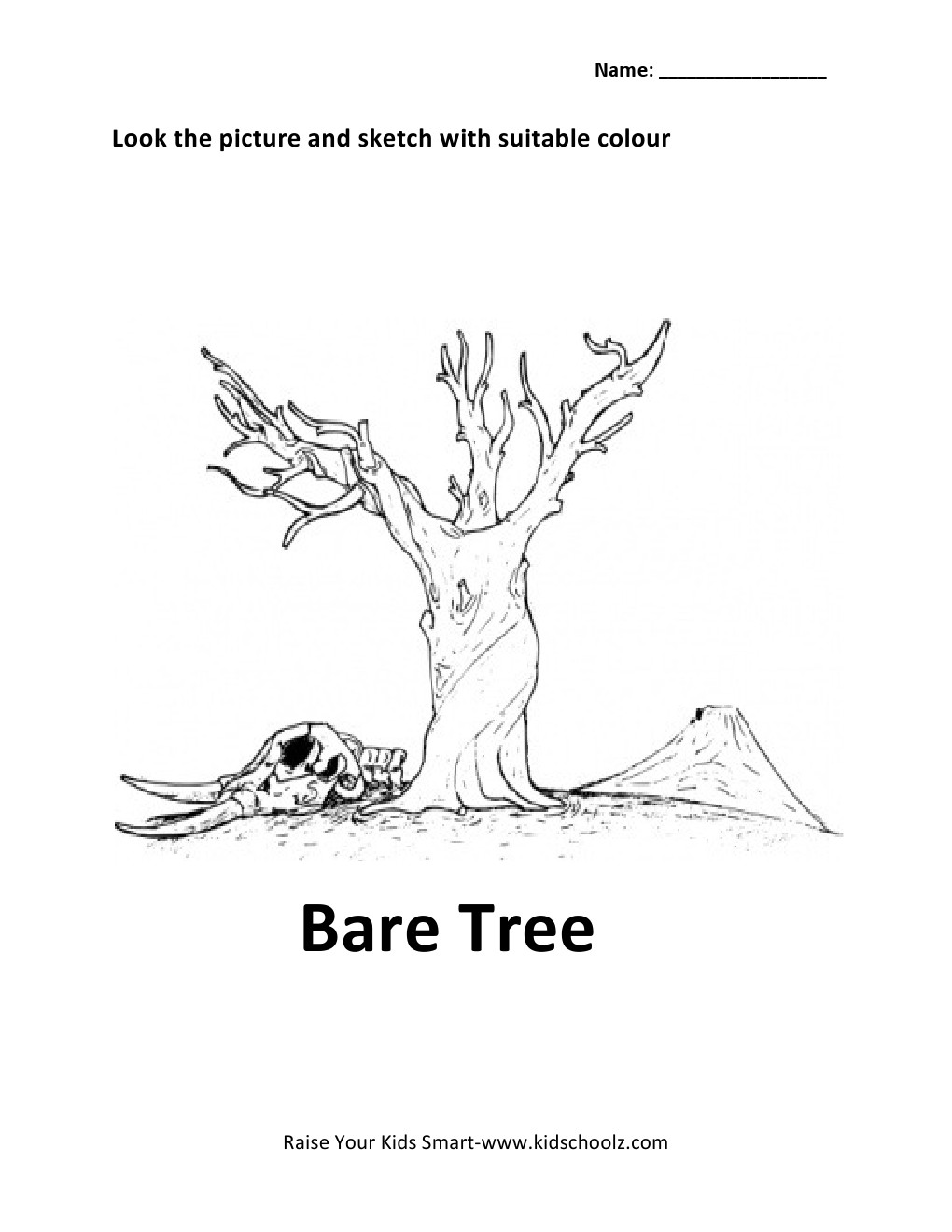 Printable Bare Tree