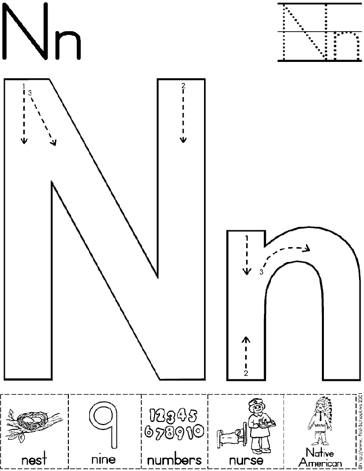 7 Best Images of 1st Letter N Worksheet Activities - Printable