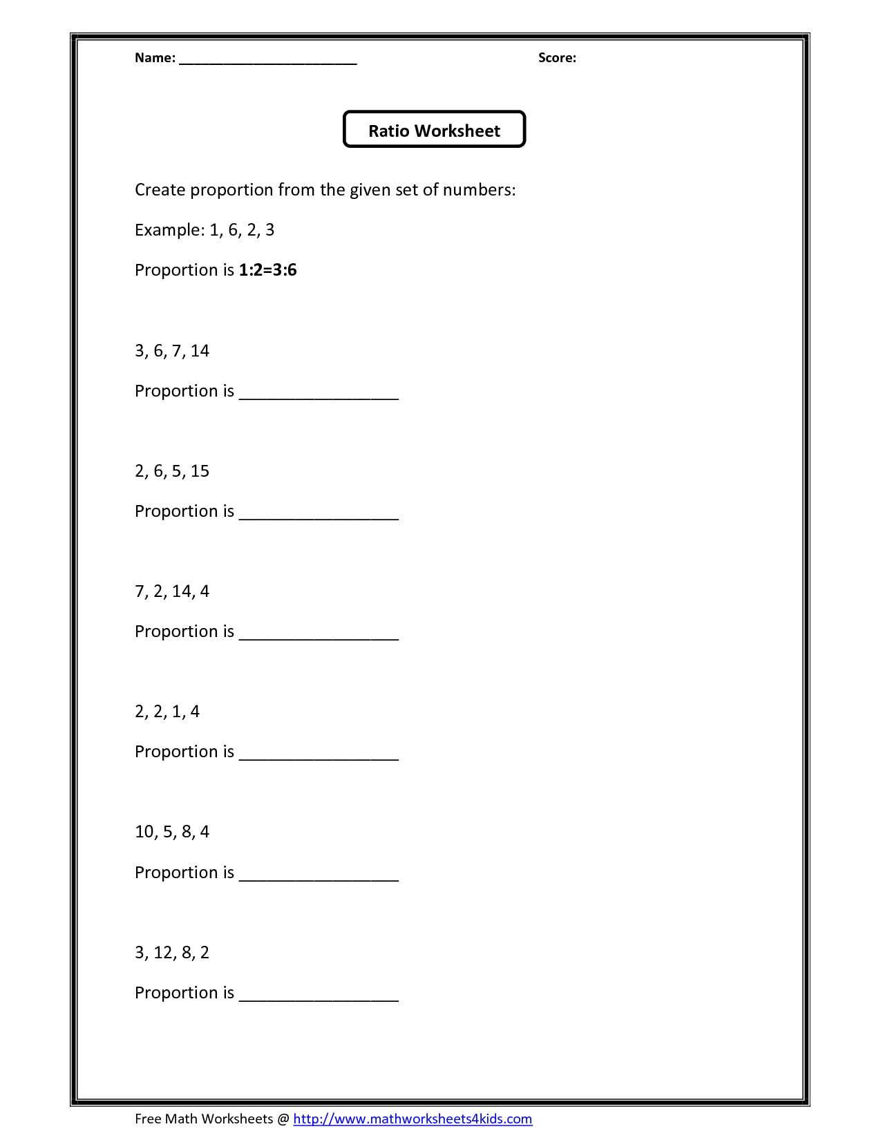 10 Best Images of Percent Proportion Worksheets  6thGrade Percents Worksheets, Ratio and 