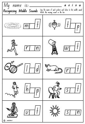 15 Best Images of CVC Worksheets Short E - Kindergarten CVC Word