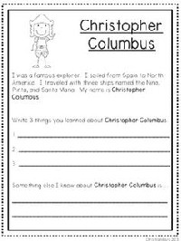 Christopher Columbus Worksheets