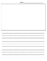 Kindergarten Lined Writing Paper Template