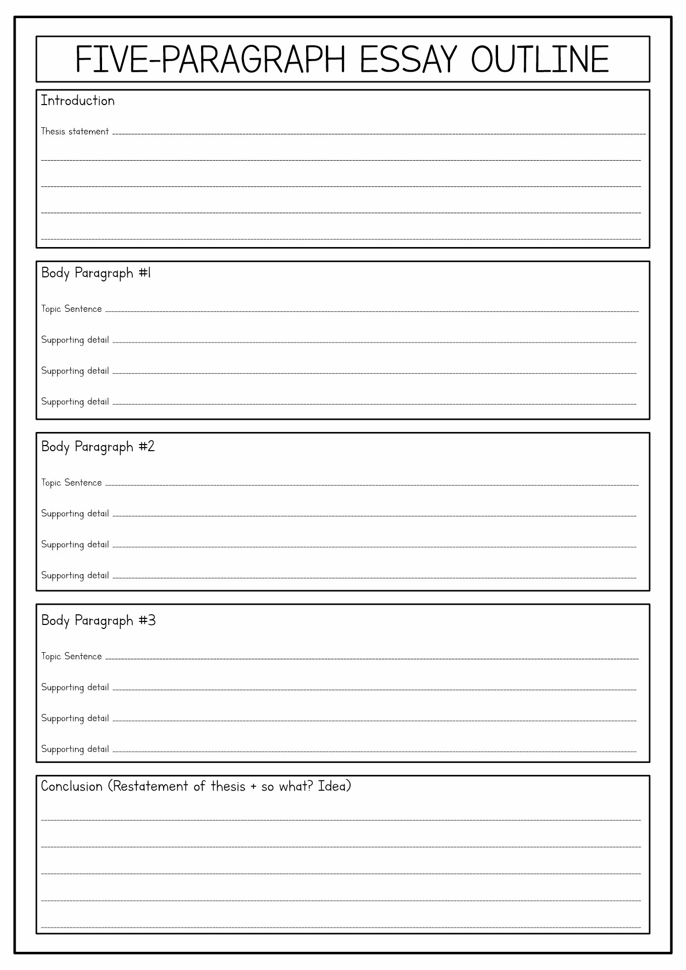 Paragraph Writing Practice Sheets