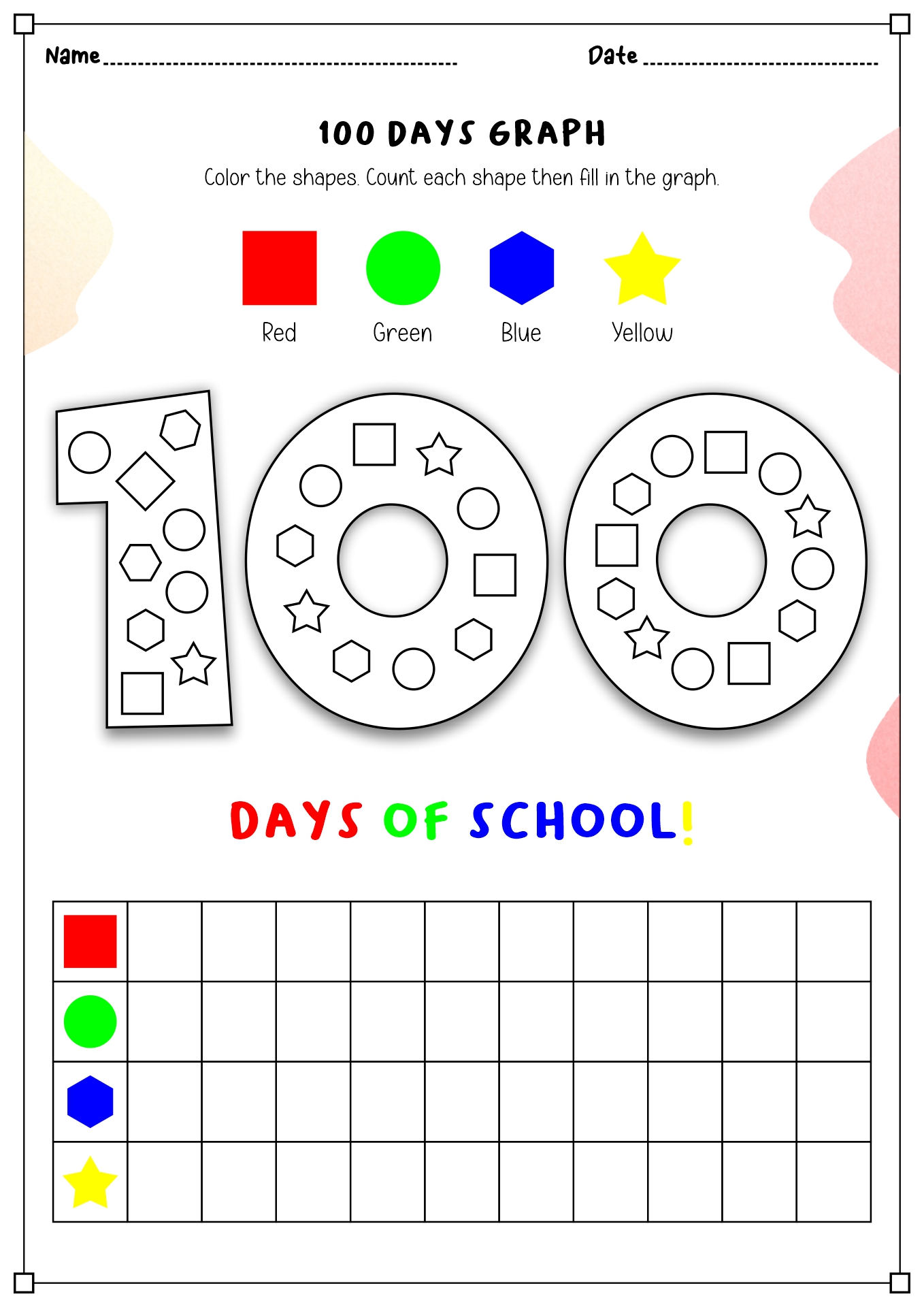 100th Day Printables