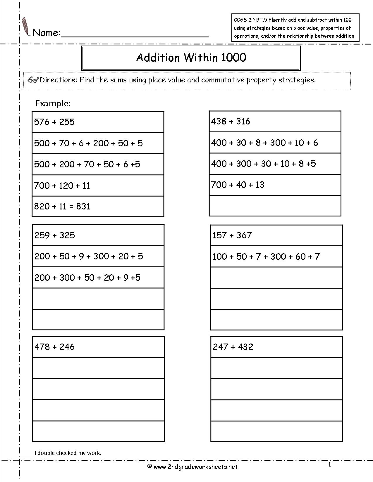 12 Best Images of 2 NBT 5 Worksheets - 2-Digit Addition Worksheets, 2