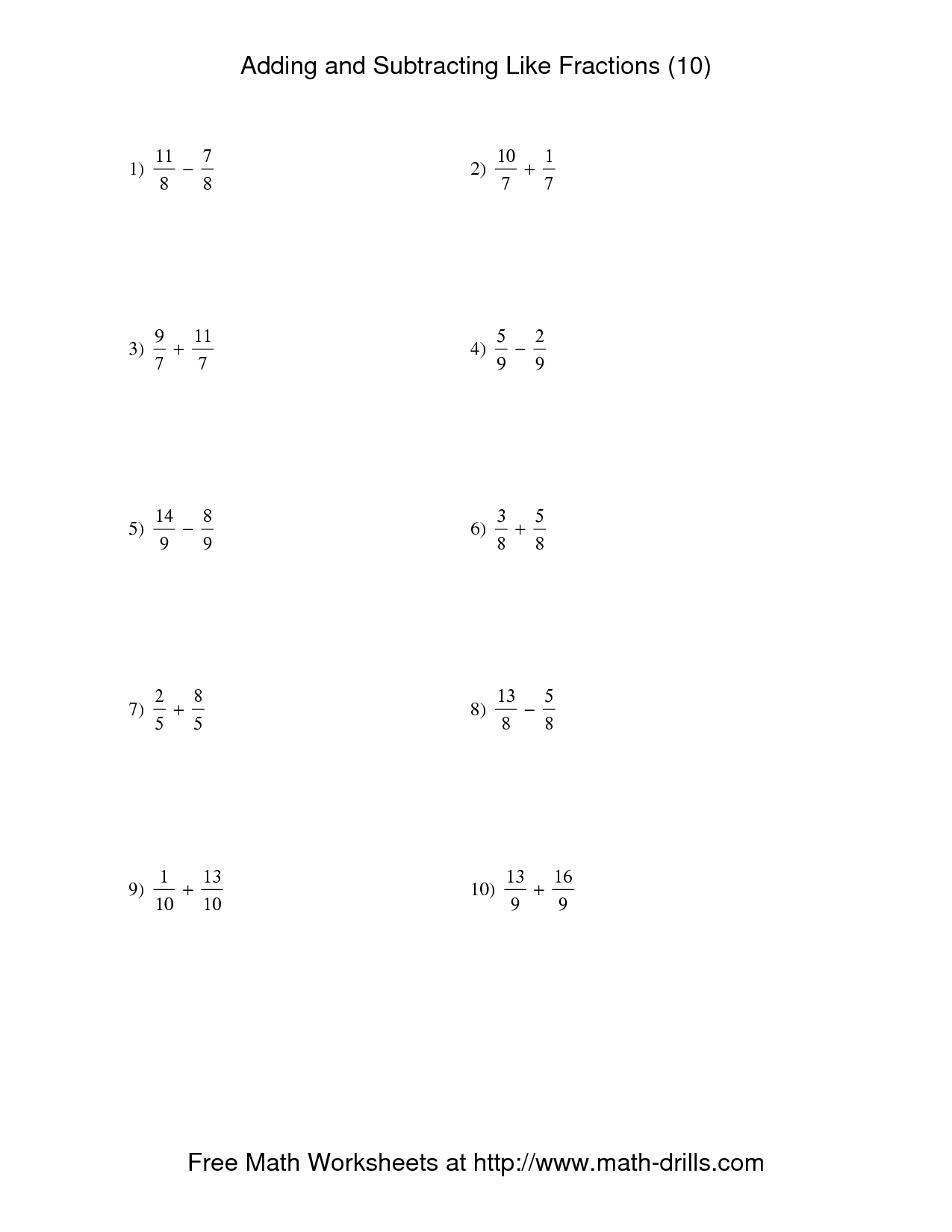 Subtracting Integers Worksheet Pdf