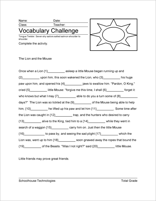 16 Best Images Of Printable Cloze Worksheets Third Grade Cloze Passages Worksheets 3rd Grade