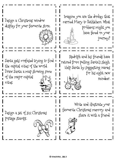 18 Best Images of Creative Thinking Worksheets - Creative Christmas