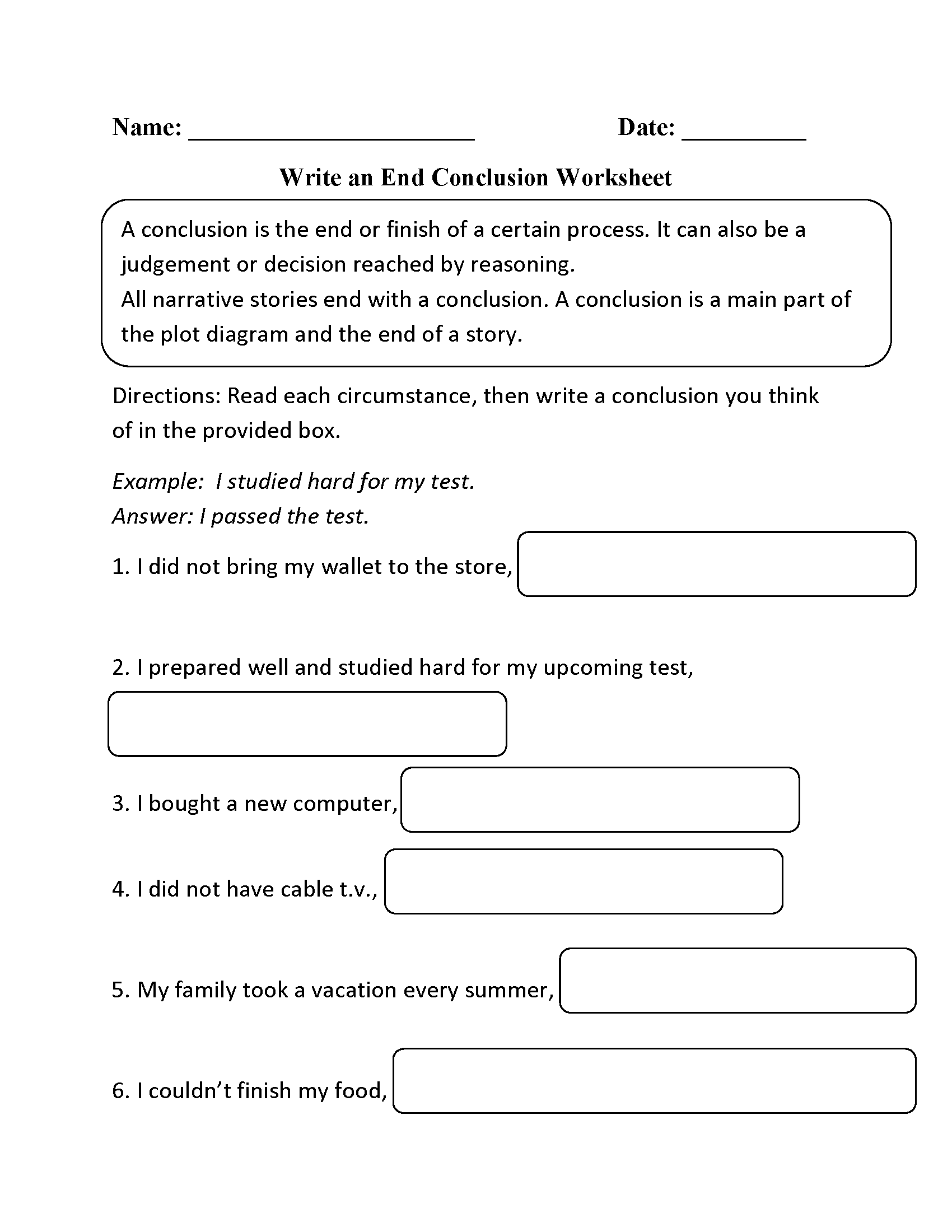 Drawing Conclusions Worksheets 5th Grade