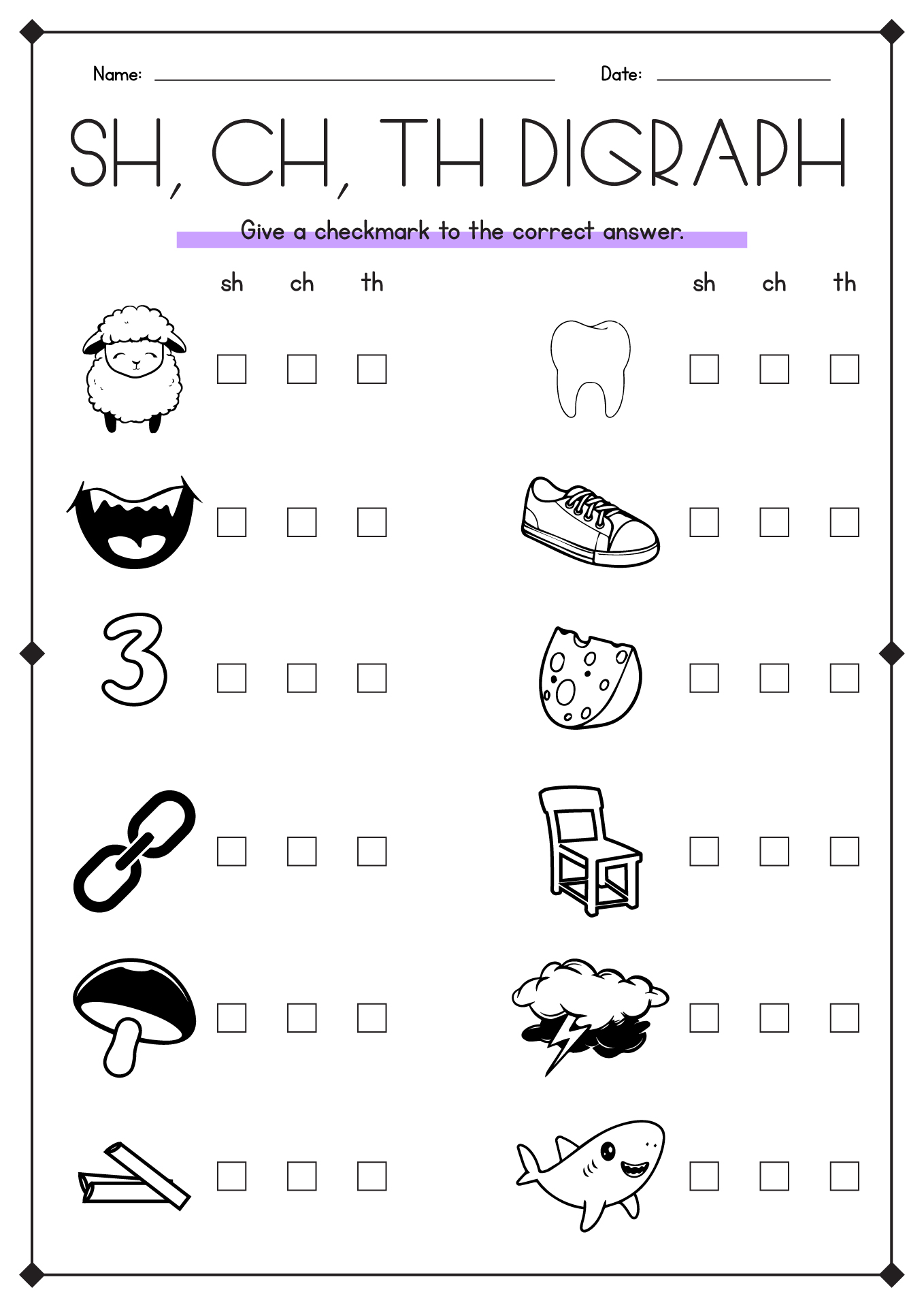 17 Best Images Of SH Blend Worksheets For Kindergarten Free Sh CH Th