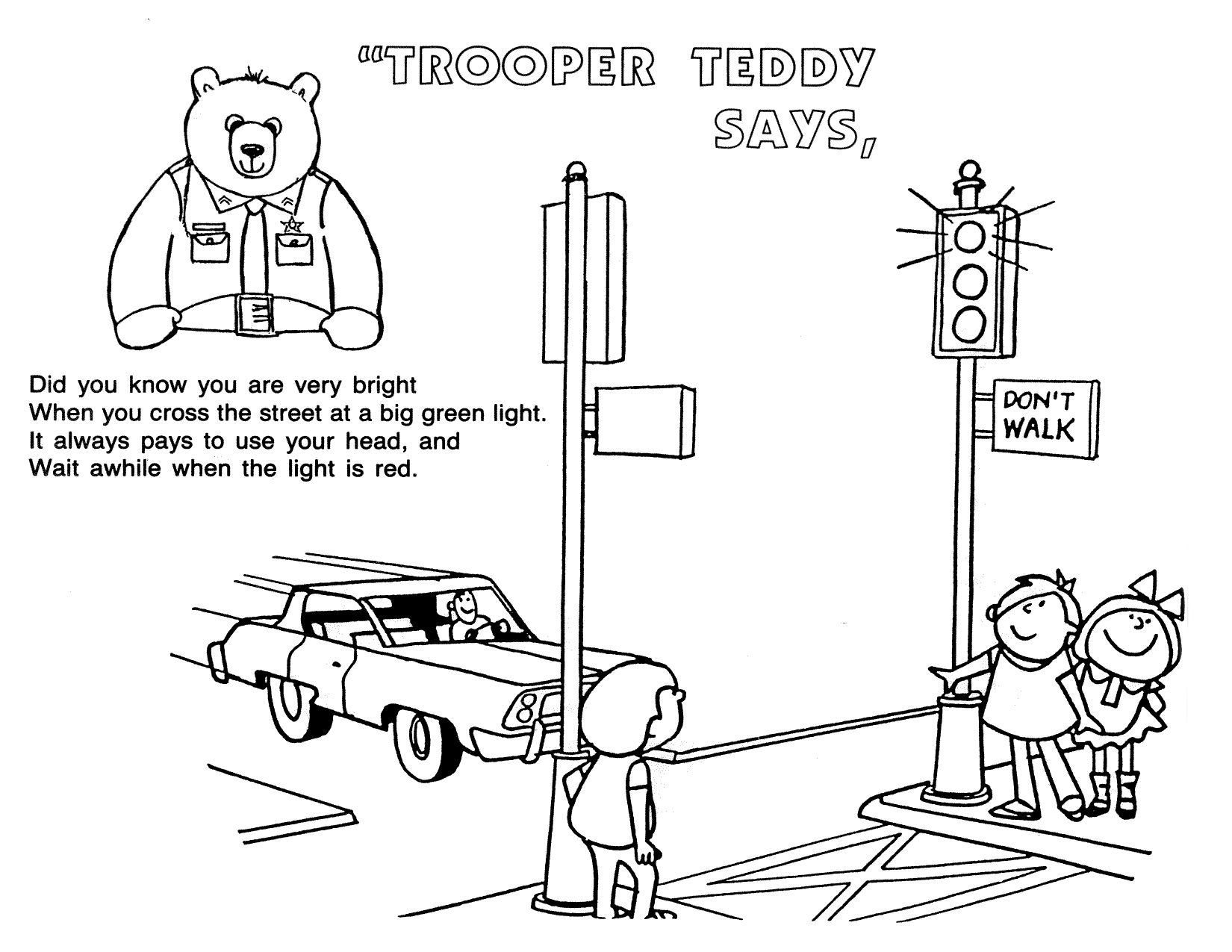 safety warning coloring pages for kids - photo #32