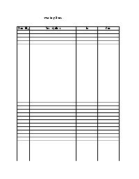 Blank Inventory Sheet Template