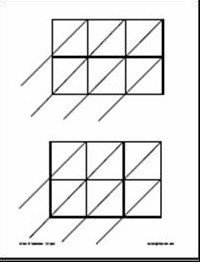 Blank Lattice Multiplication Grids Printable