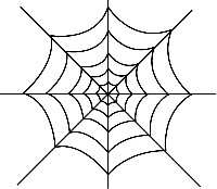 Preschool Printable Spider Web