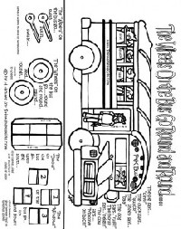 Wheels On the Bus Coloring Pages