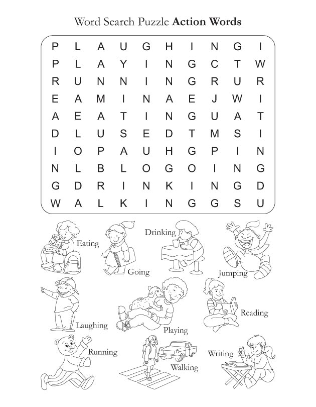 13 Best Images of Action Words Worksheets Kindergarten - Actions Word
