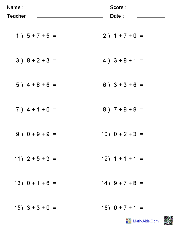 Ways To Make 6 Worksheet