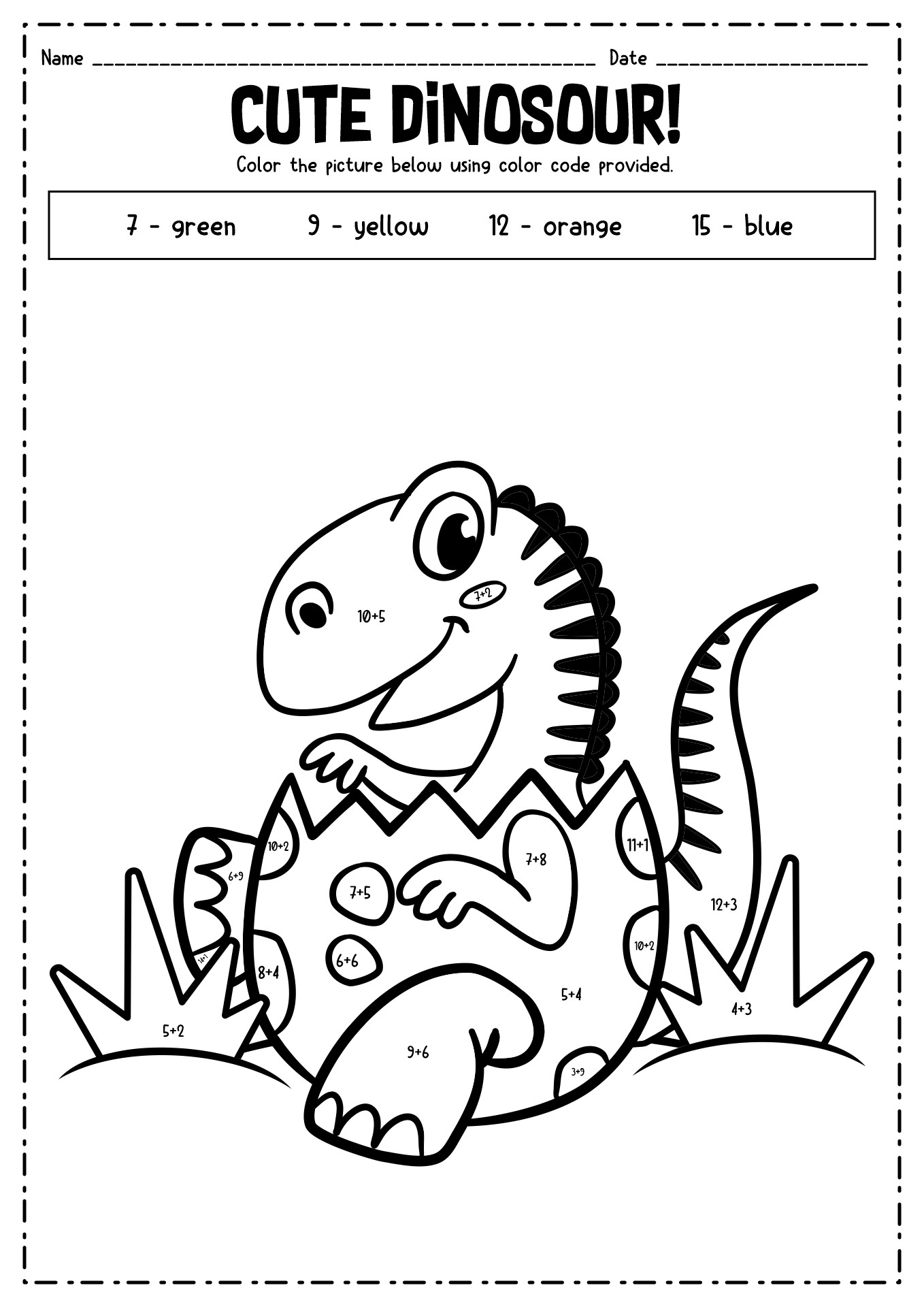 Code Math Sheets Printable Coloring Pages