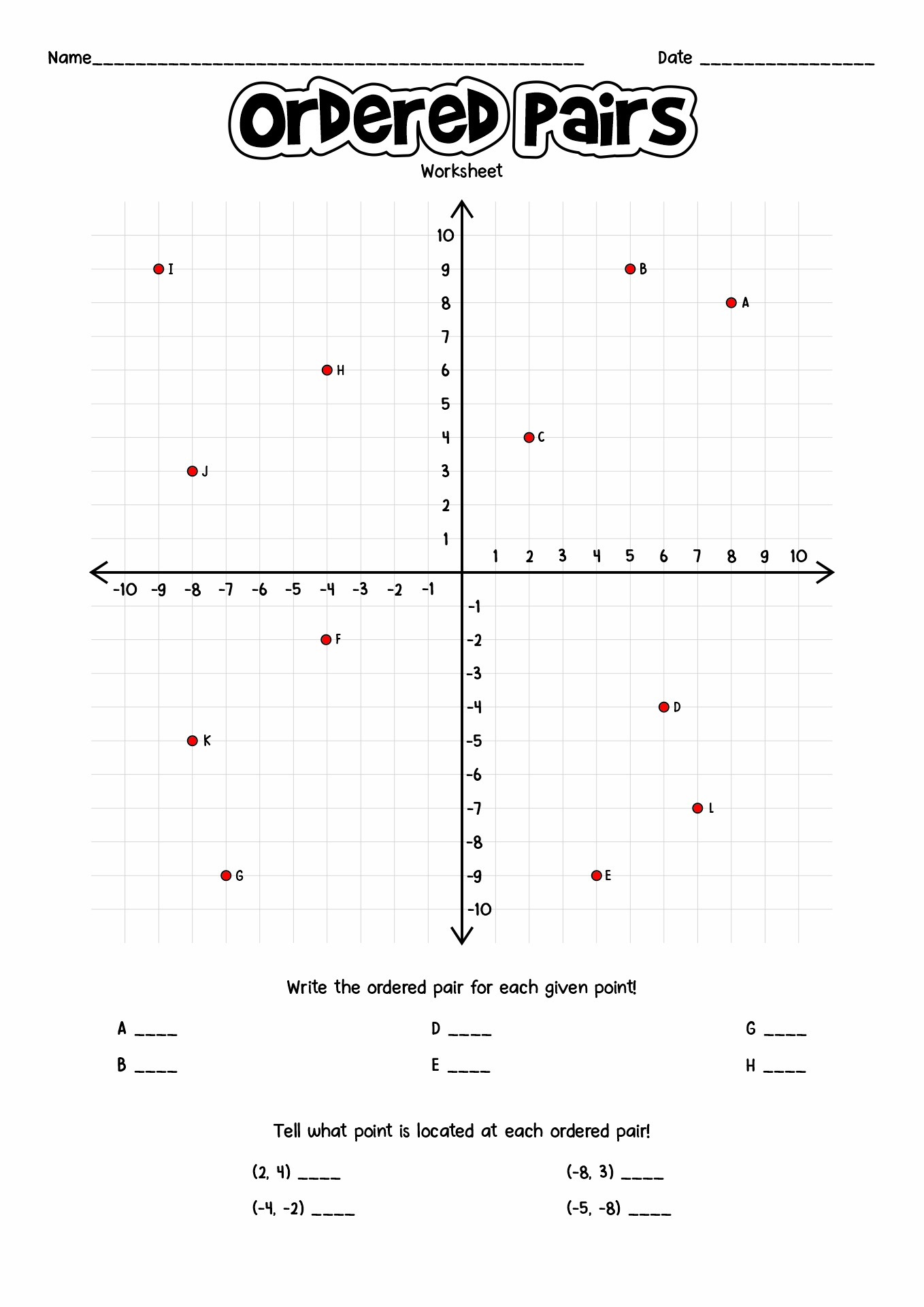 16 Best Images Of Coordinate Plane Worksheets Spongebob Olaf Graphing