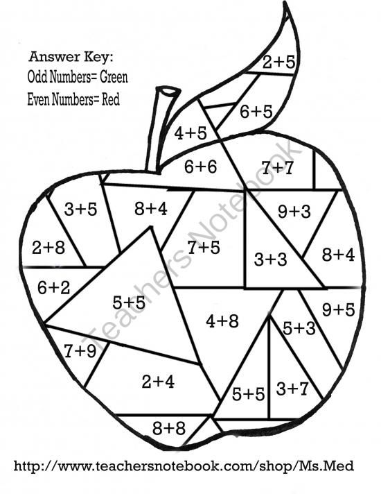  2nd Grade Math Coloring Pages