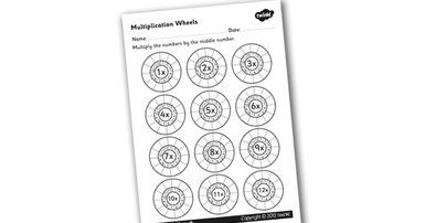 Multiplication Wheel Worksheet