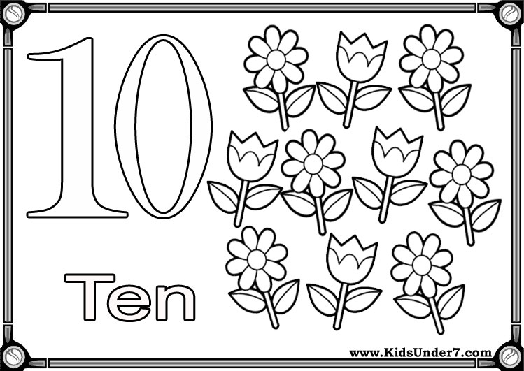 11 Best Images of Worksheets Handwriting Number Ten - Kindergarten