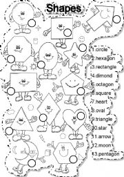 Pentagon Hexagon Octagon Shape Worksheets
