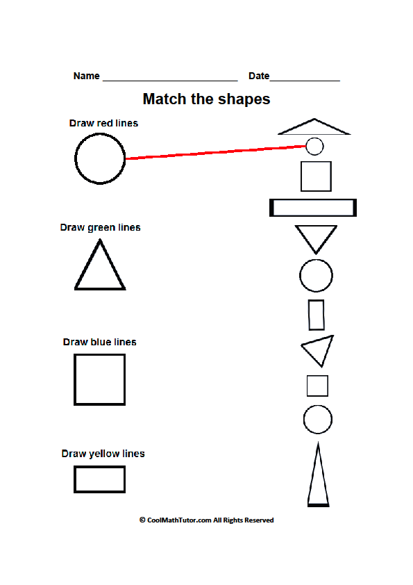 9 Best Images of And Shapes Cut Matching Paste Worksheet - Printable