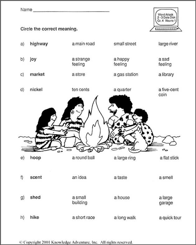 Worksheet For 3rd Grade English With The Anwse