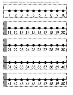 Counting Number Line Printable