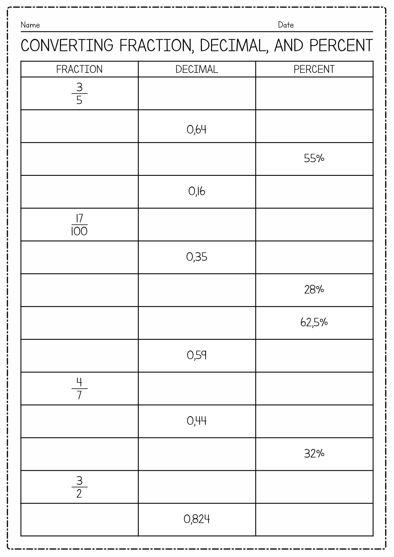 12-best-images-of-printable-fraction-decimal-percent-worksheet-fraction-decimal-percent