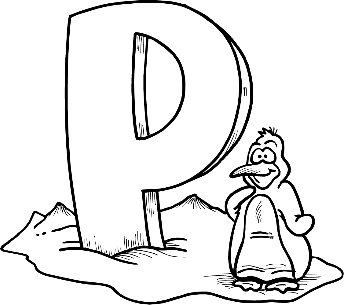 Letter P Coloring Pages Printable