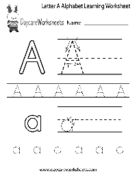 Free Printable Alphabet Letter Worksheets
