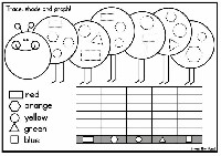 Graph Shapes Kindergarten Worksheets