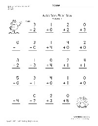 Kindergarten Addition Worksheets