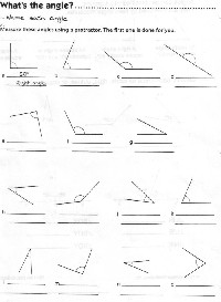 Three Types Angles Worksheet
