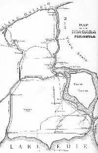 War of 1812 Battle Map of Niagara Falls