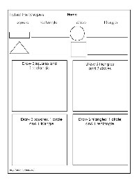 Math Shapes Worksheets 1st Grade