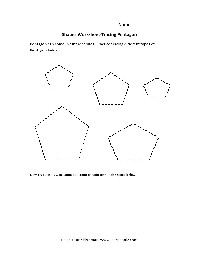 Printable Pentagon Tracing Shapes Worksheets