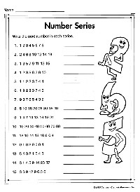 Simple Number Pattern Math Worksheets Printable