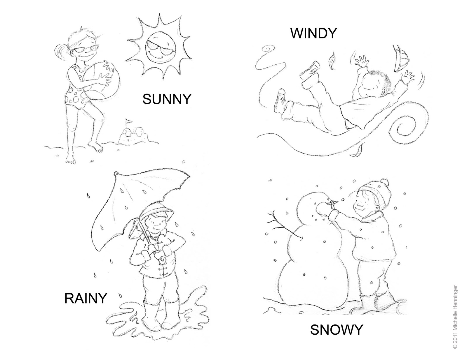 12 Best Images of Worksheet Pre-K Weather - Kindergarten Weather